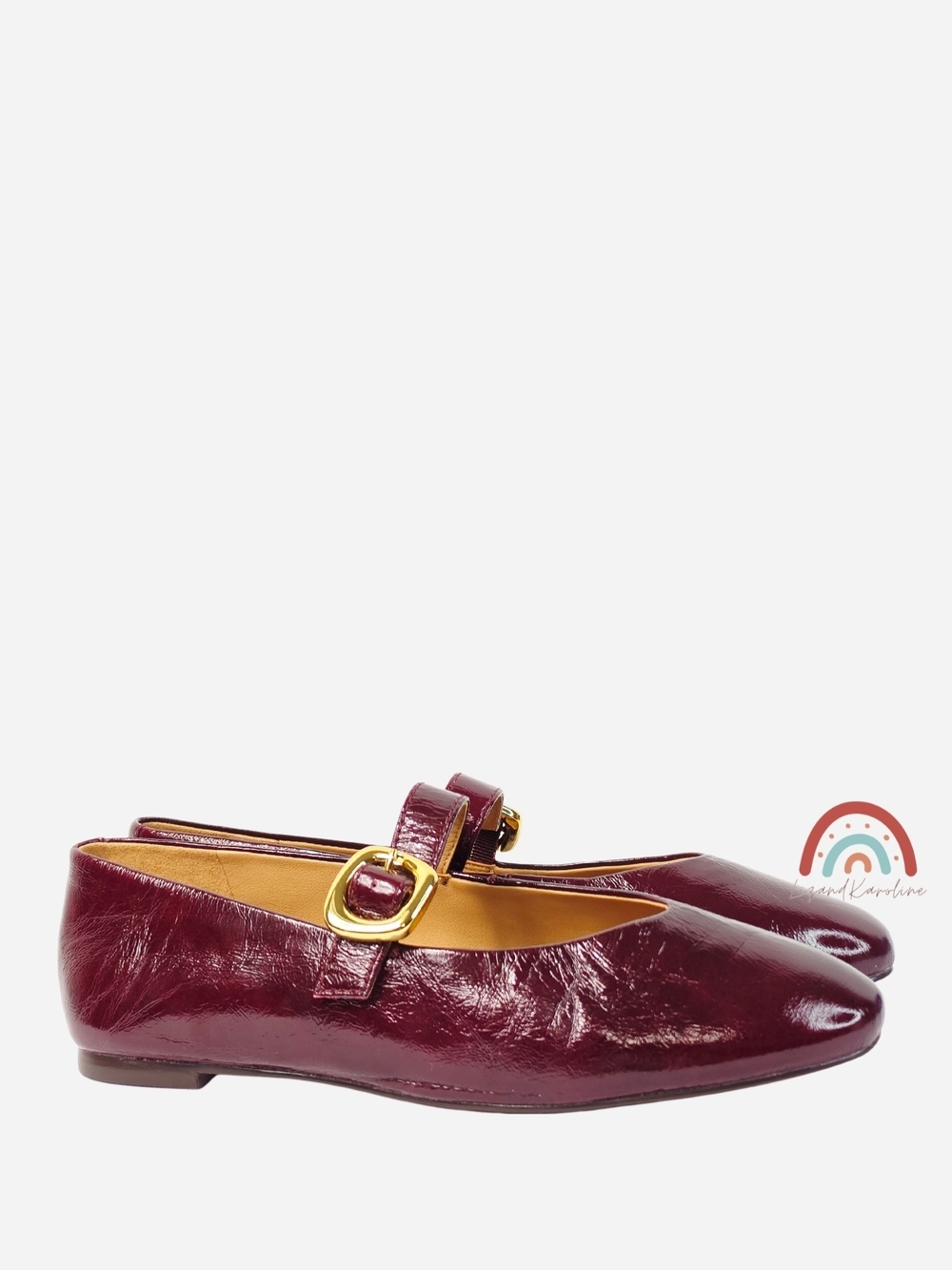 New! Madewell The Remy Mary Jane Flat in Leather Deep Plum 7 - Picture 4 of 15